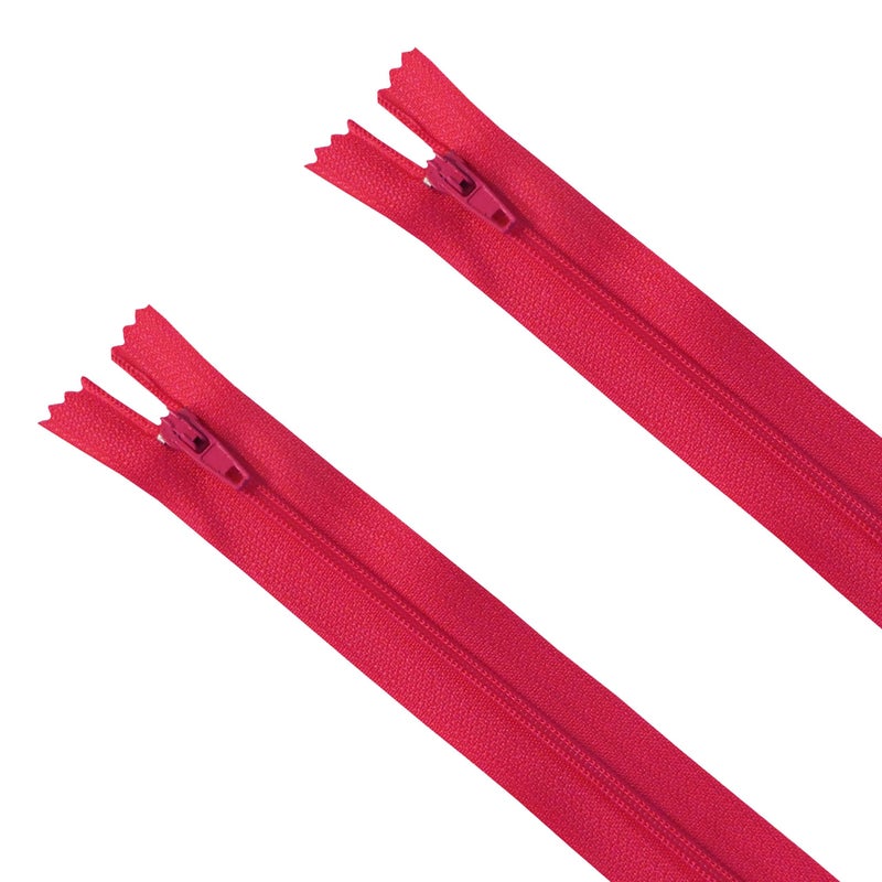 Seeking ROAM Standard Zippers, Nylon Coil, 2 Pieces (Hot Pink, 6 "" Inch) - Image 1